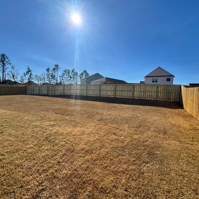 Privacy fence completed project